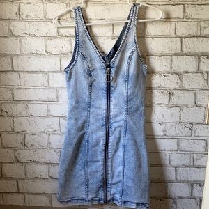 Denim mini dress